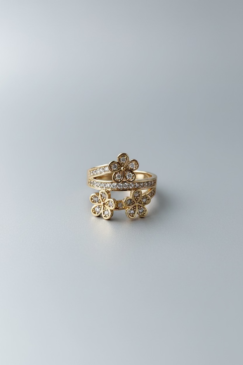 NEW IN! Anillo tres flores