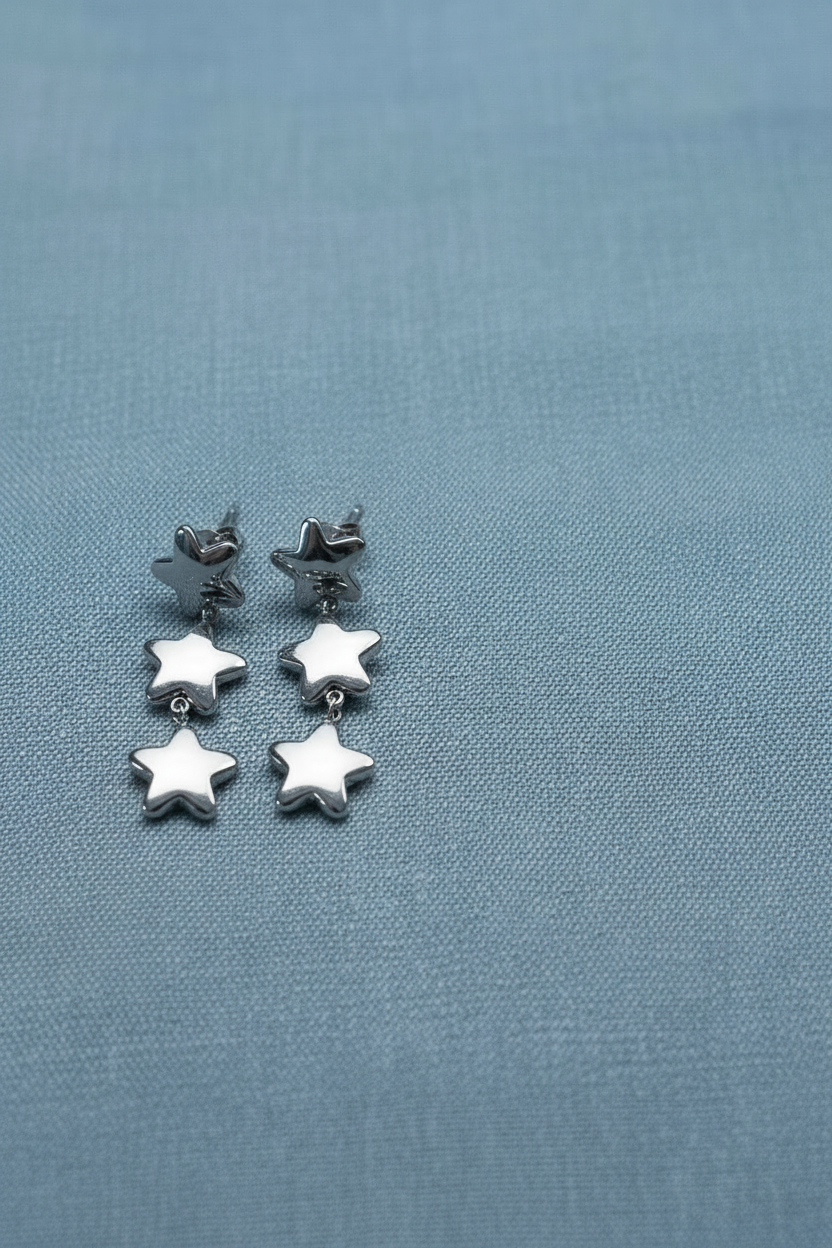 NEW IN! Pendientes tres estrellas