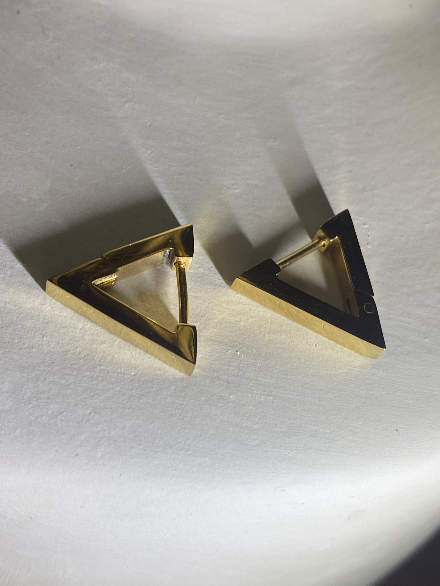 Pendientes aros triangulares
