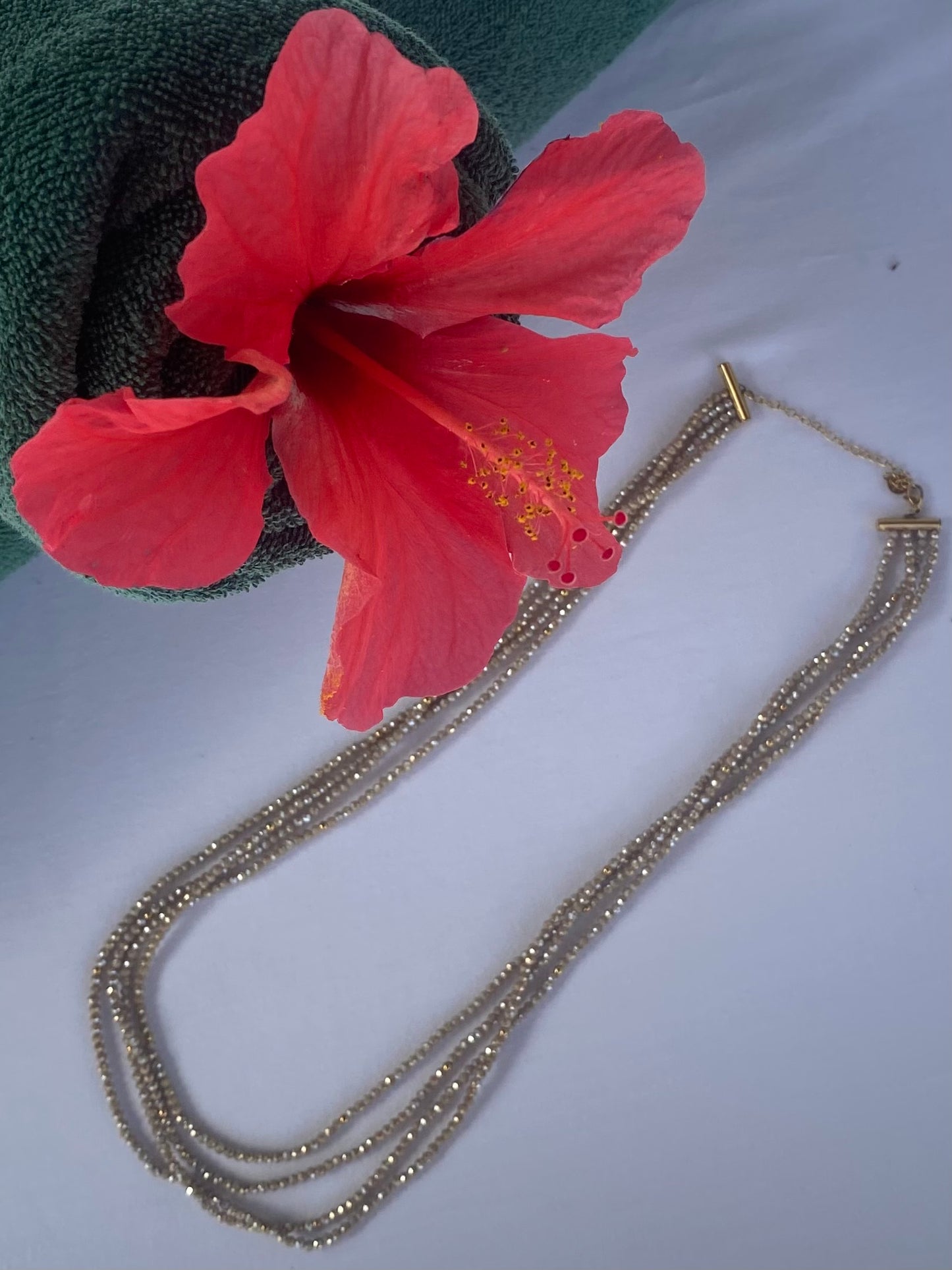 Collar triple cuentas