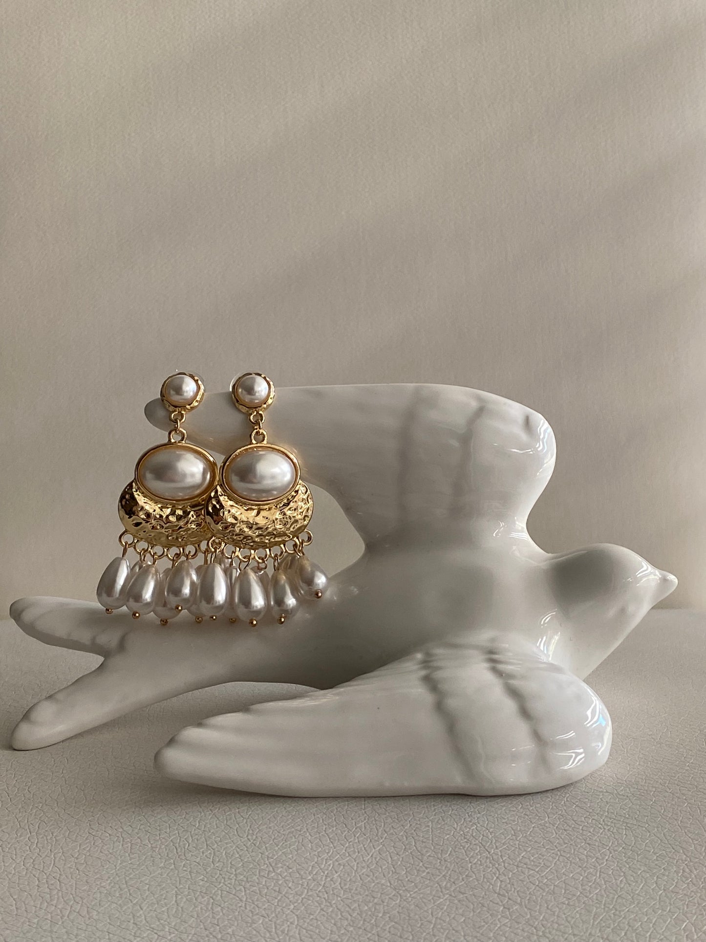 Maxi pendientes perlas