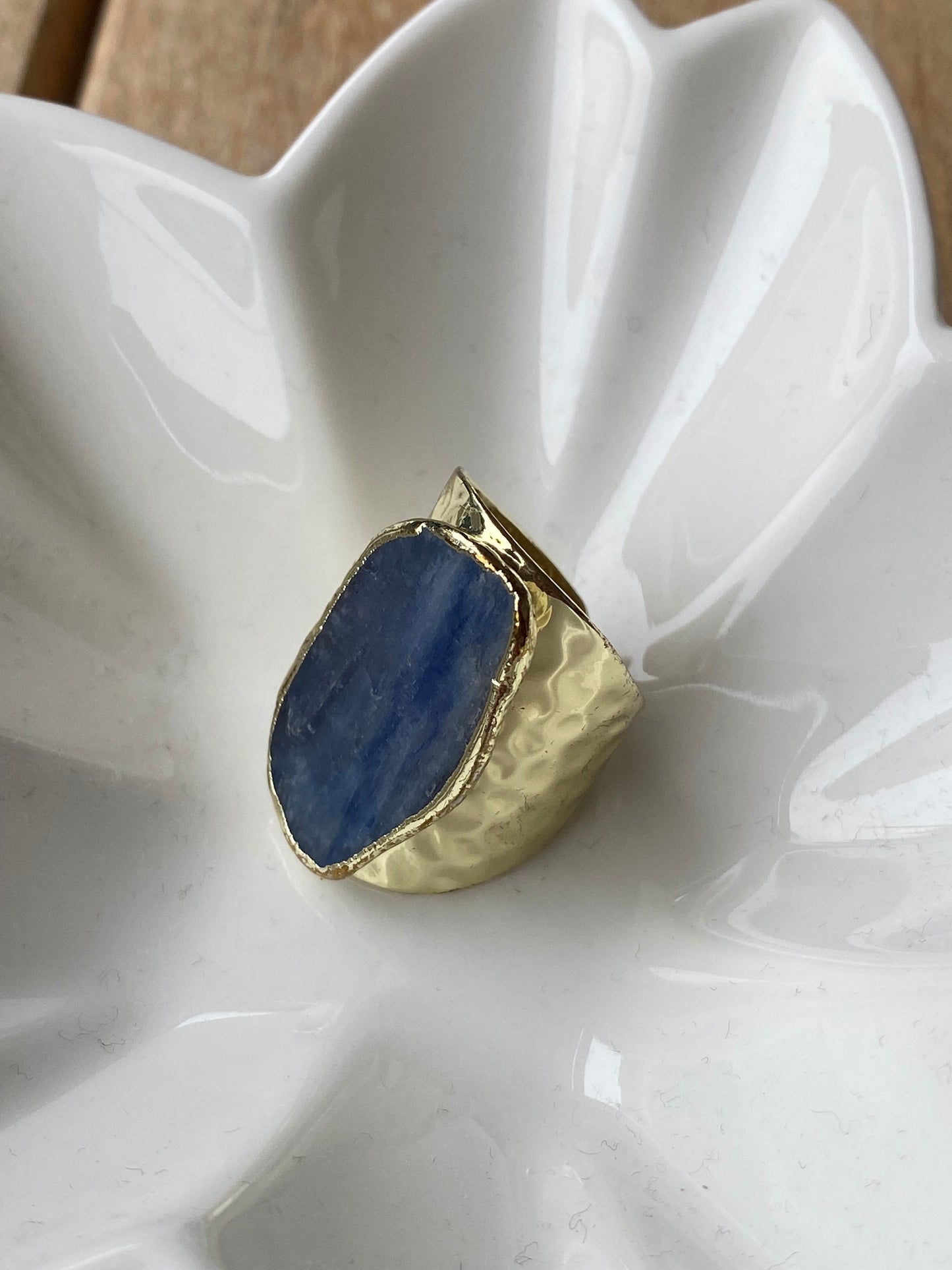 Anillo piedra azul