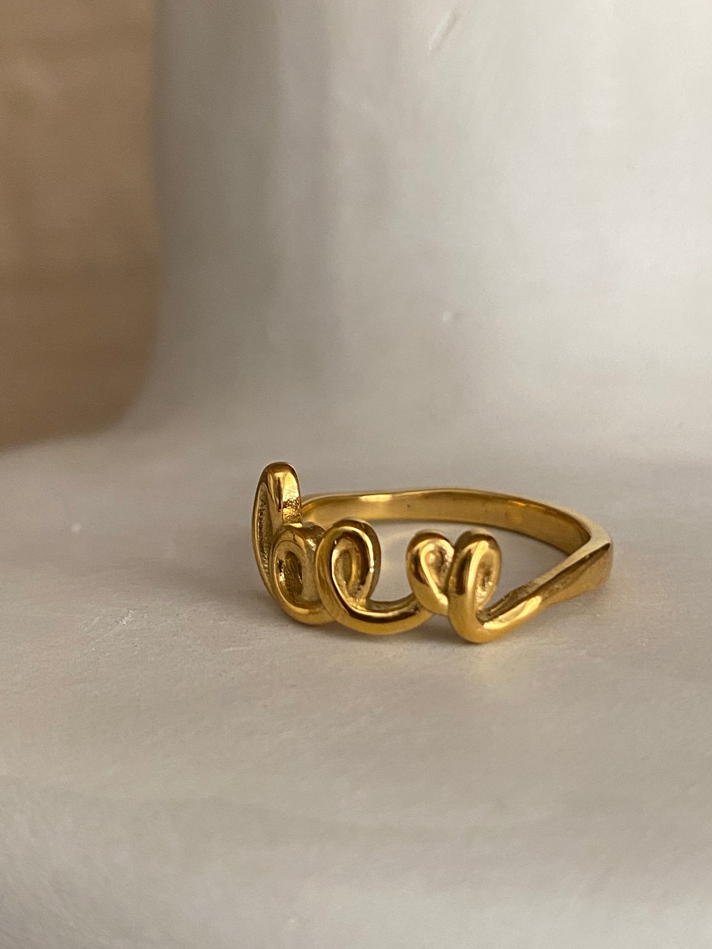 "Love" ring