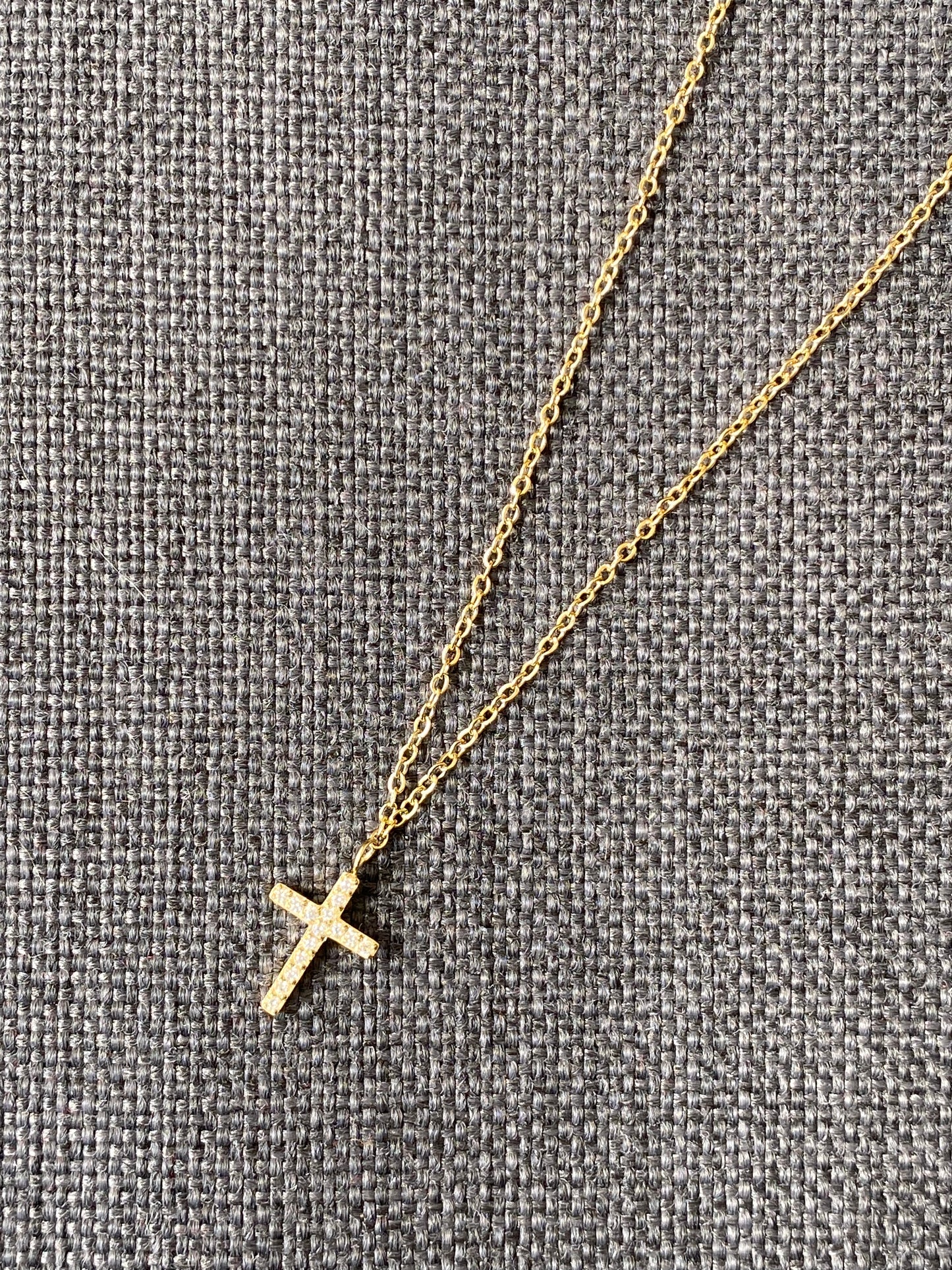NEW IN! Small zircon cross