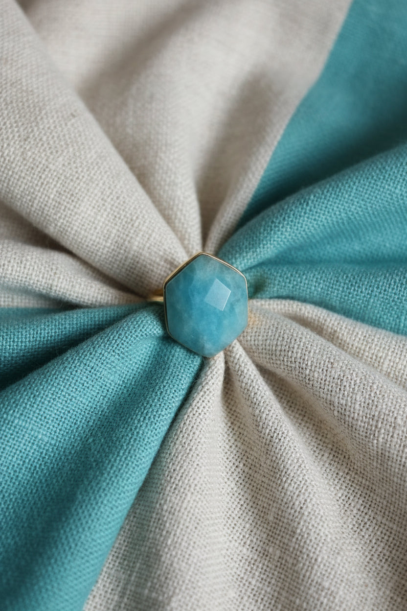 NEW IN! Anillo piedra turquesa