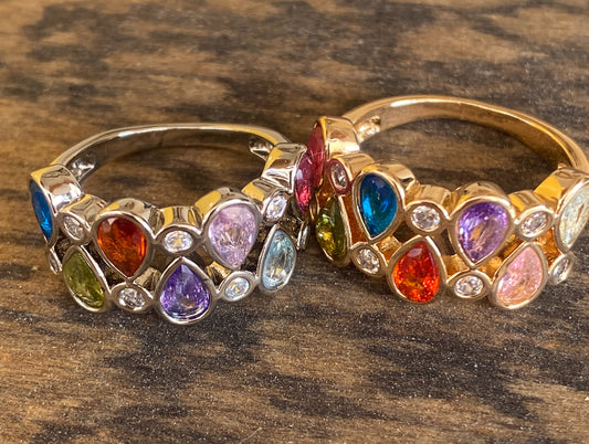 Colored zirconia ring