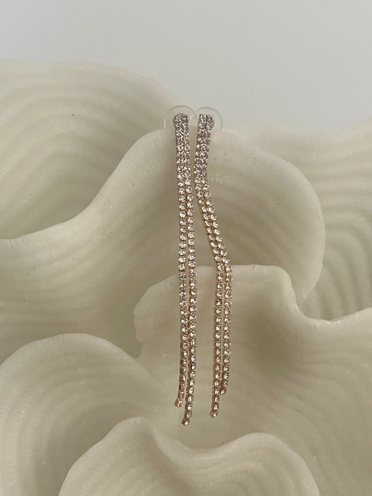 Pendientes largos circonitas