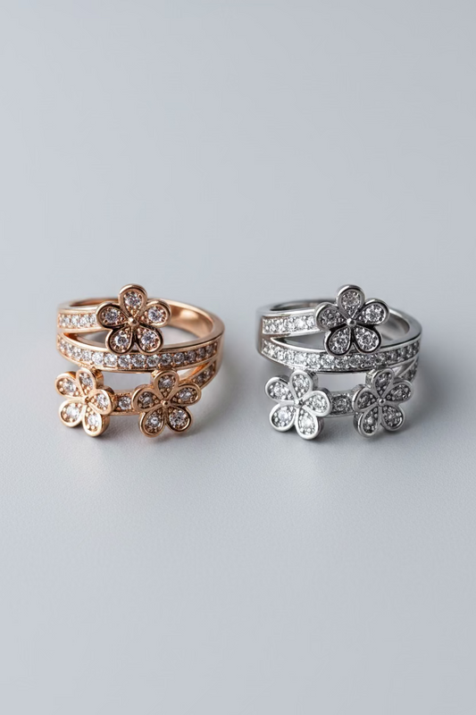 NEW IN! Anillo tres flores