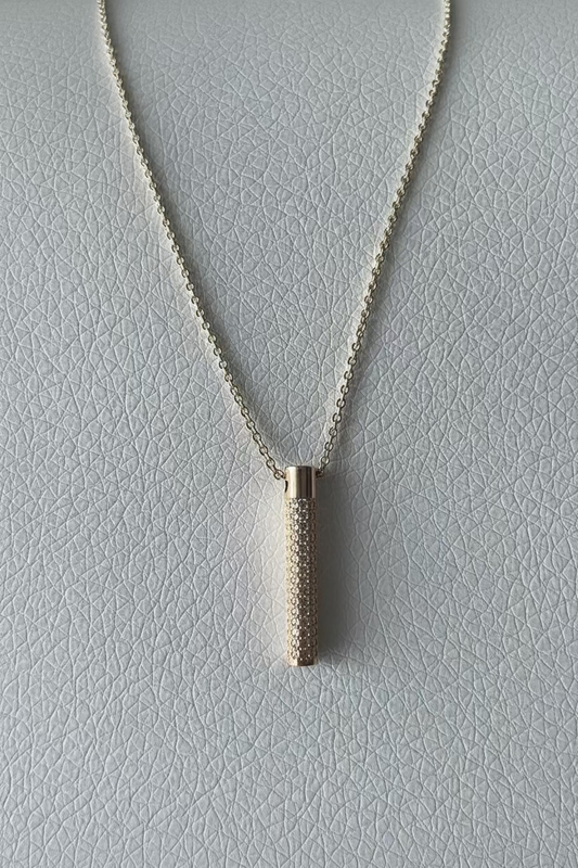 NEW IN! Colgante cilindro circonitas