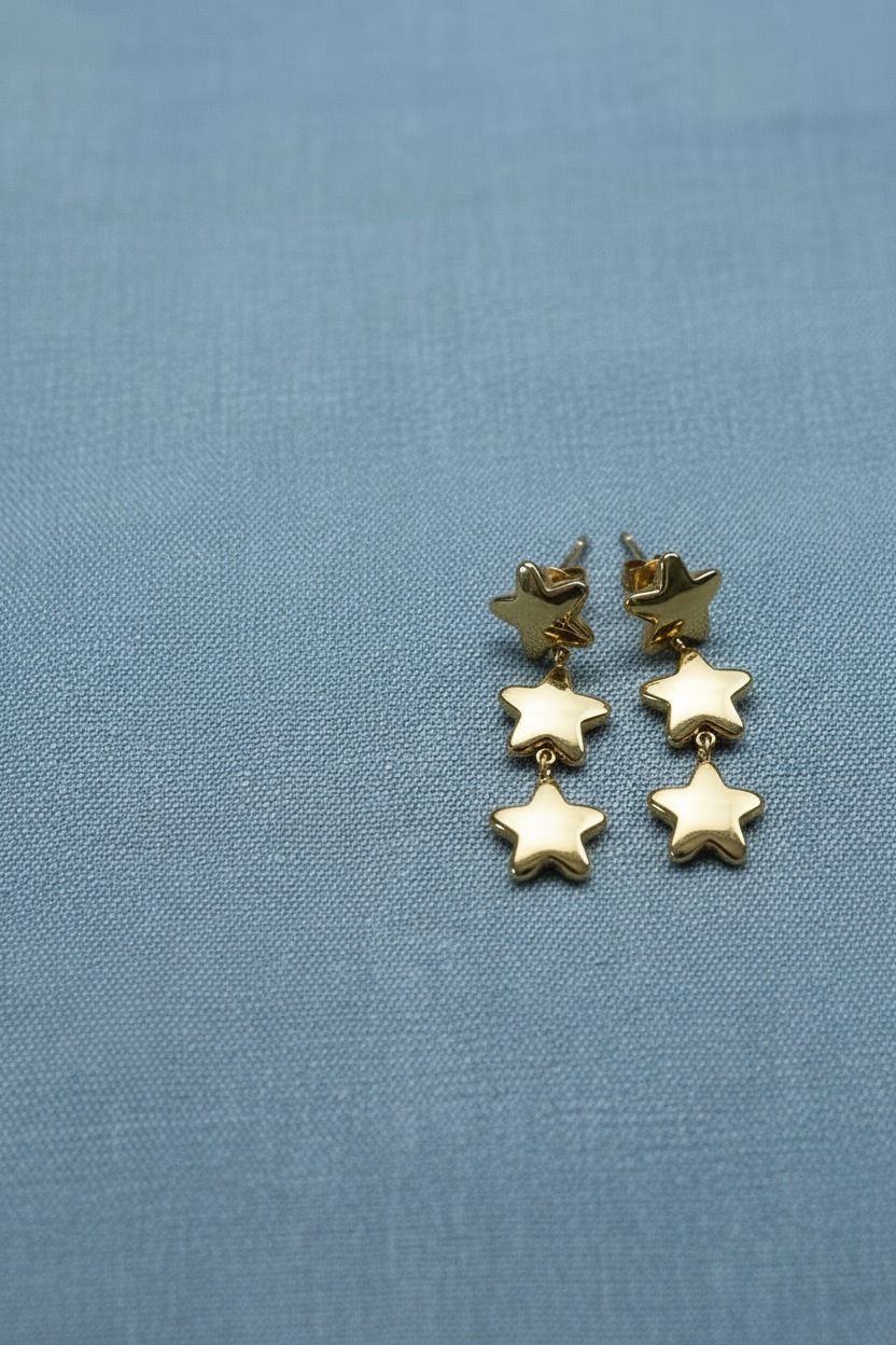 NEW IN! Pendientes tres estrellas
