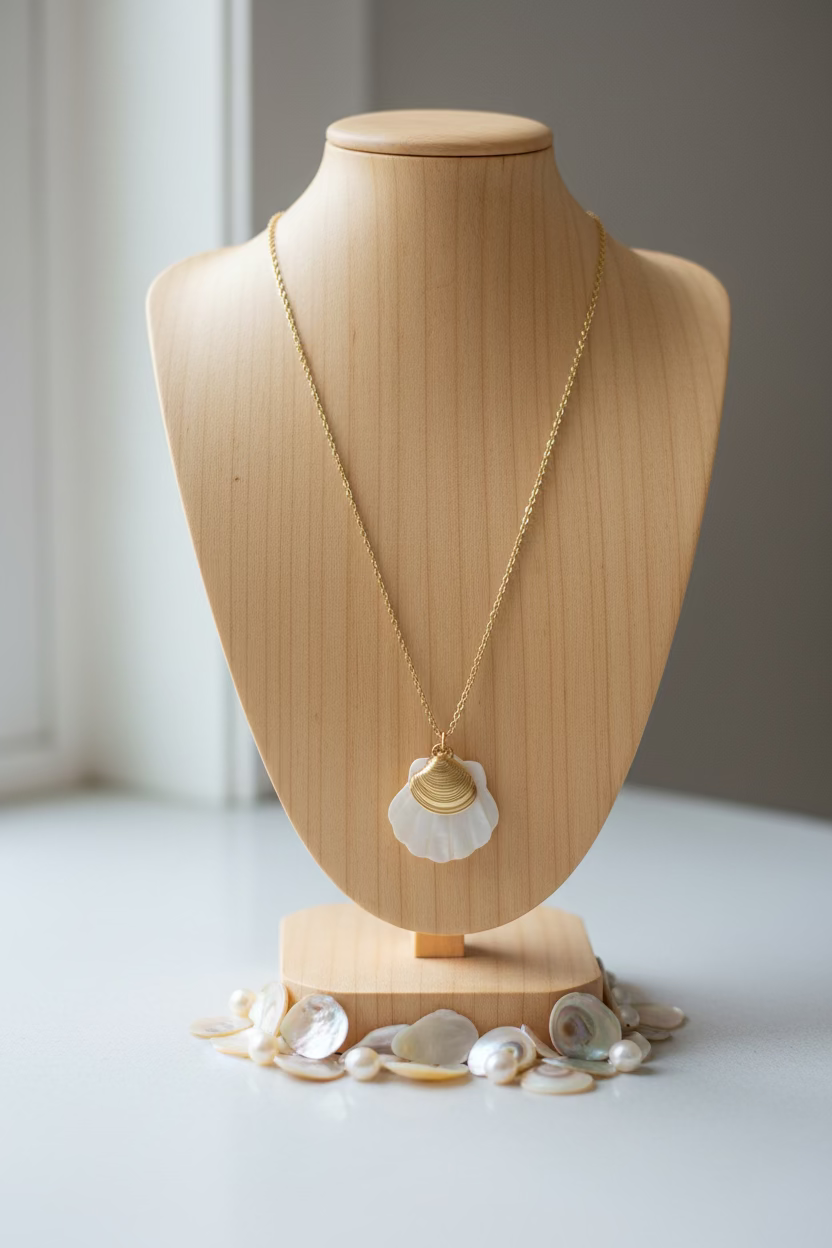 NEW IN! Collar doble concha
