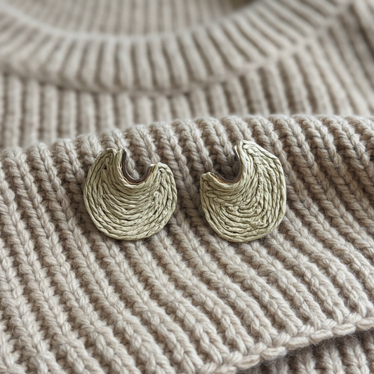 NEW IN! Pendientes planos papel