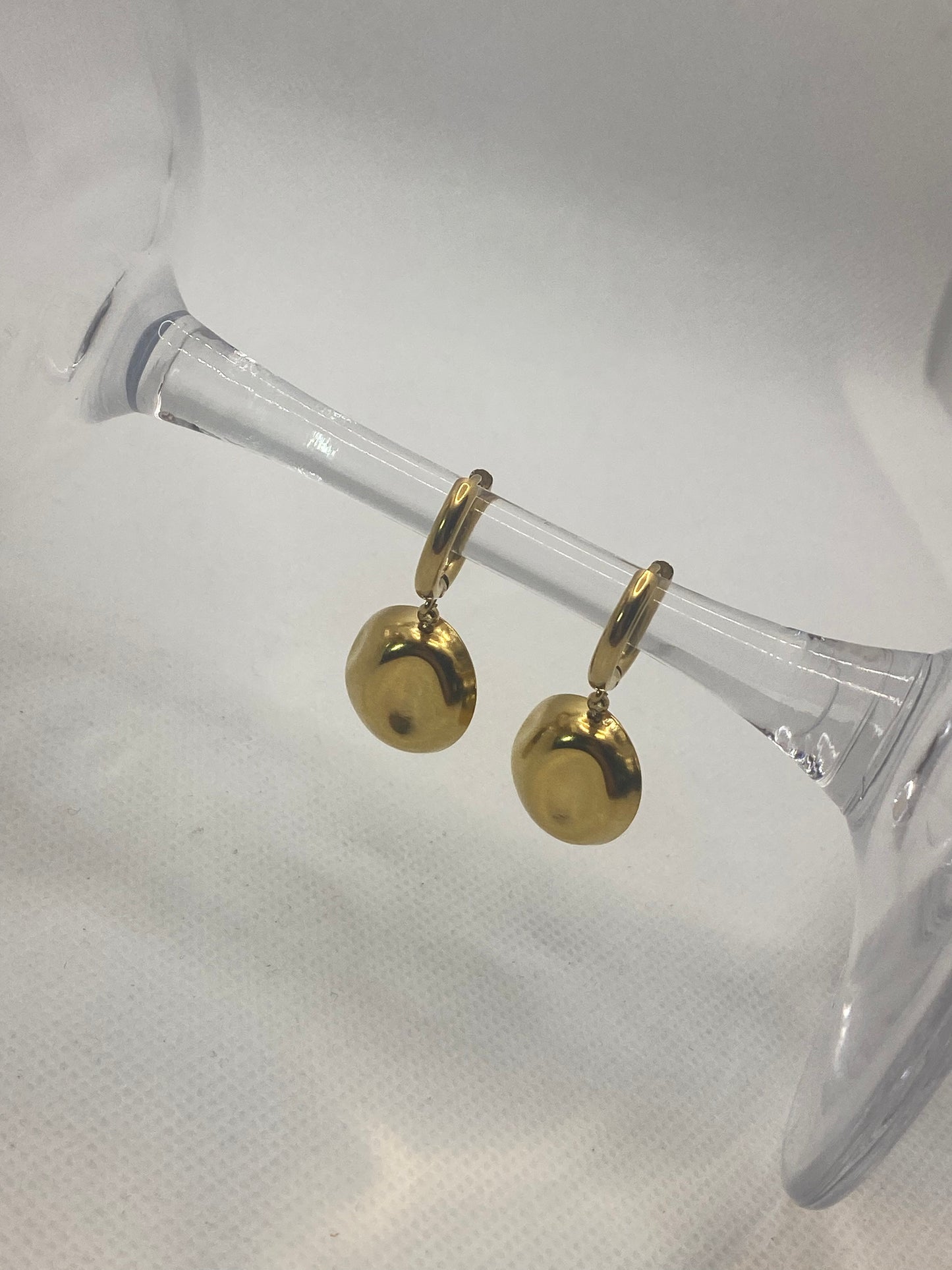 Pendientes con redondel irregular