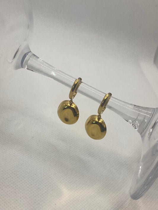 Pendientes con redondel irregular