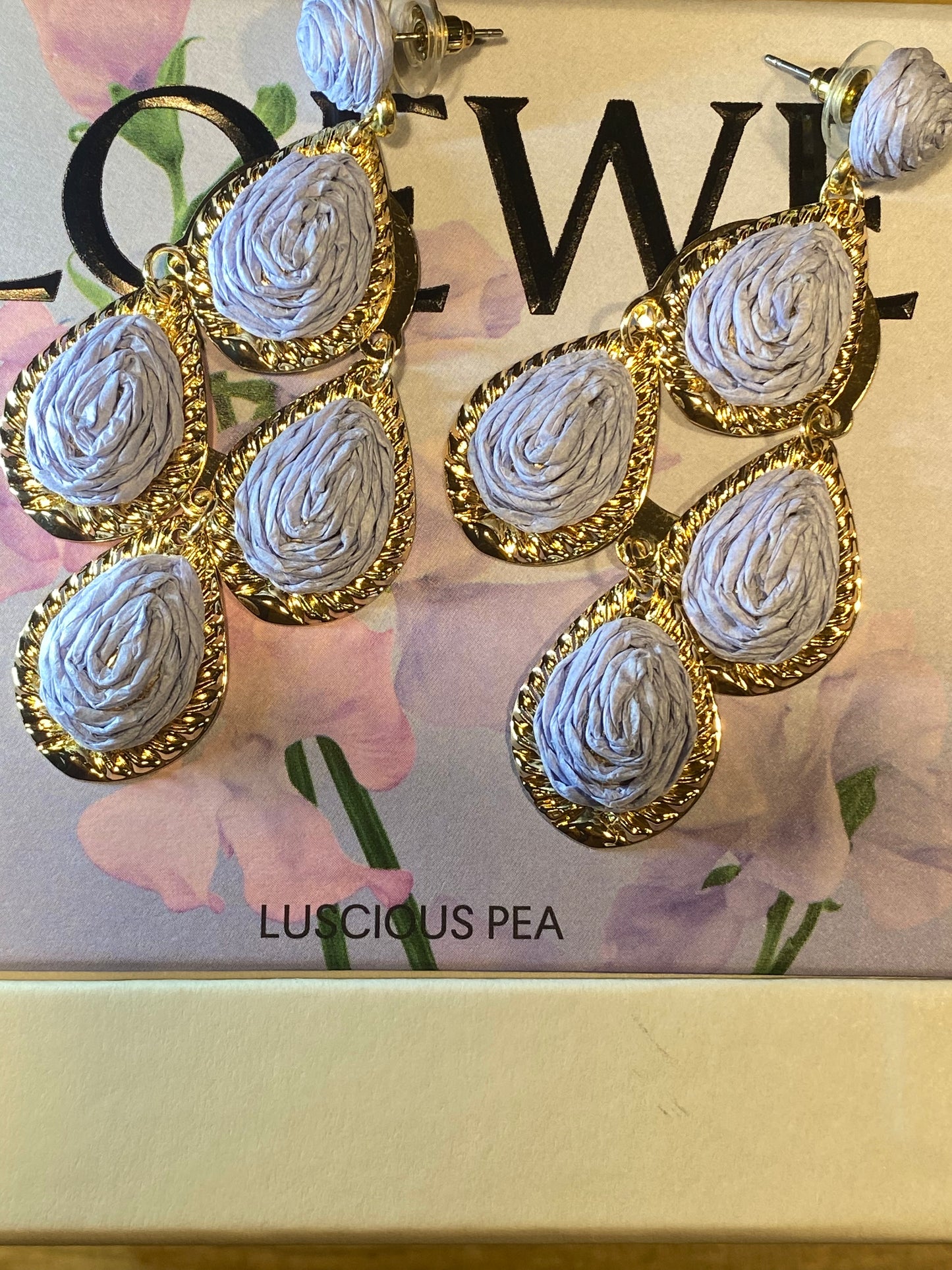 Maxi pendientes azules