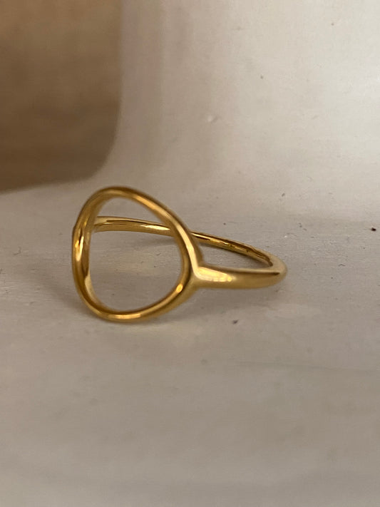 Thin oval ring