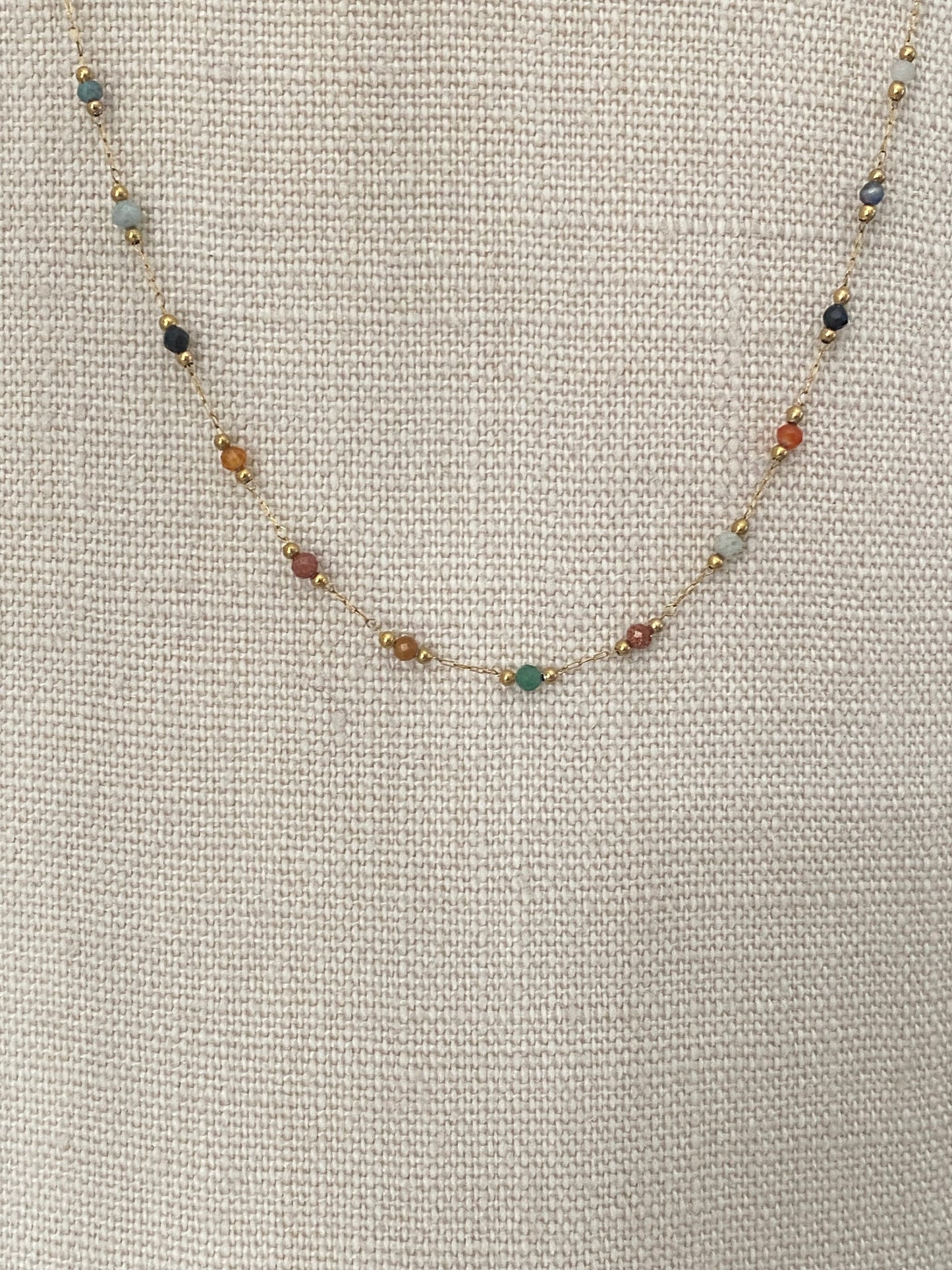Earth bead necklace