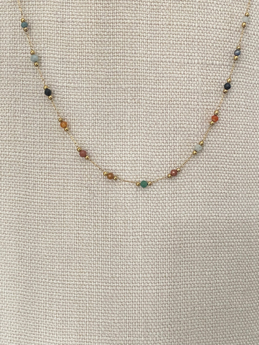 Earth bead necklace