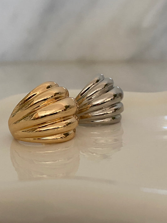 Maxi gold and silver ring
