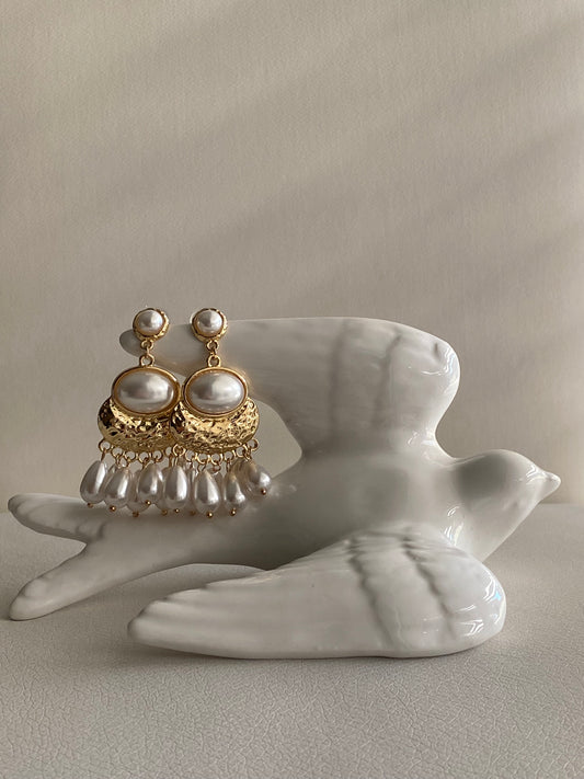 Maxi pendientes perlas