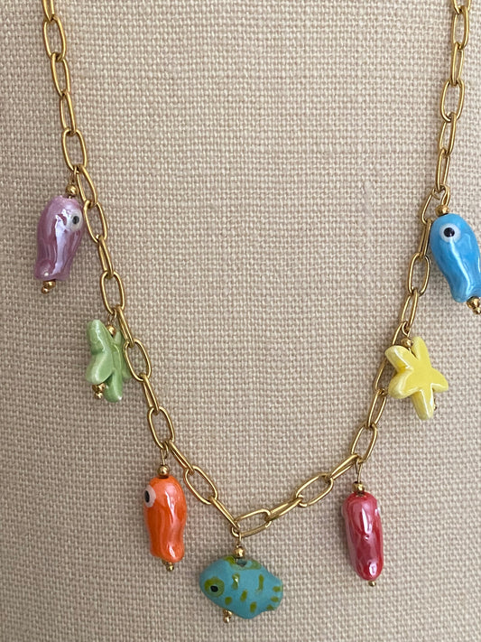Goldfish necklace