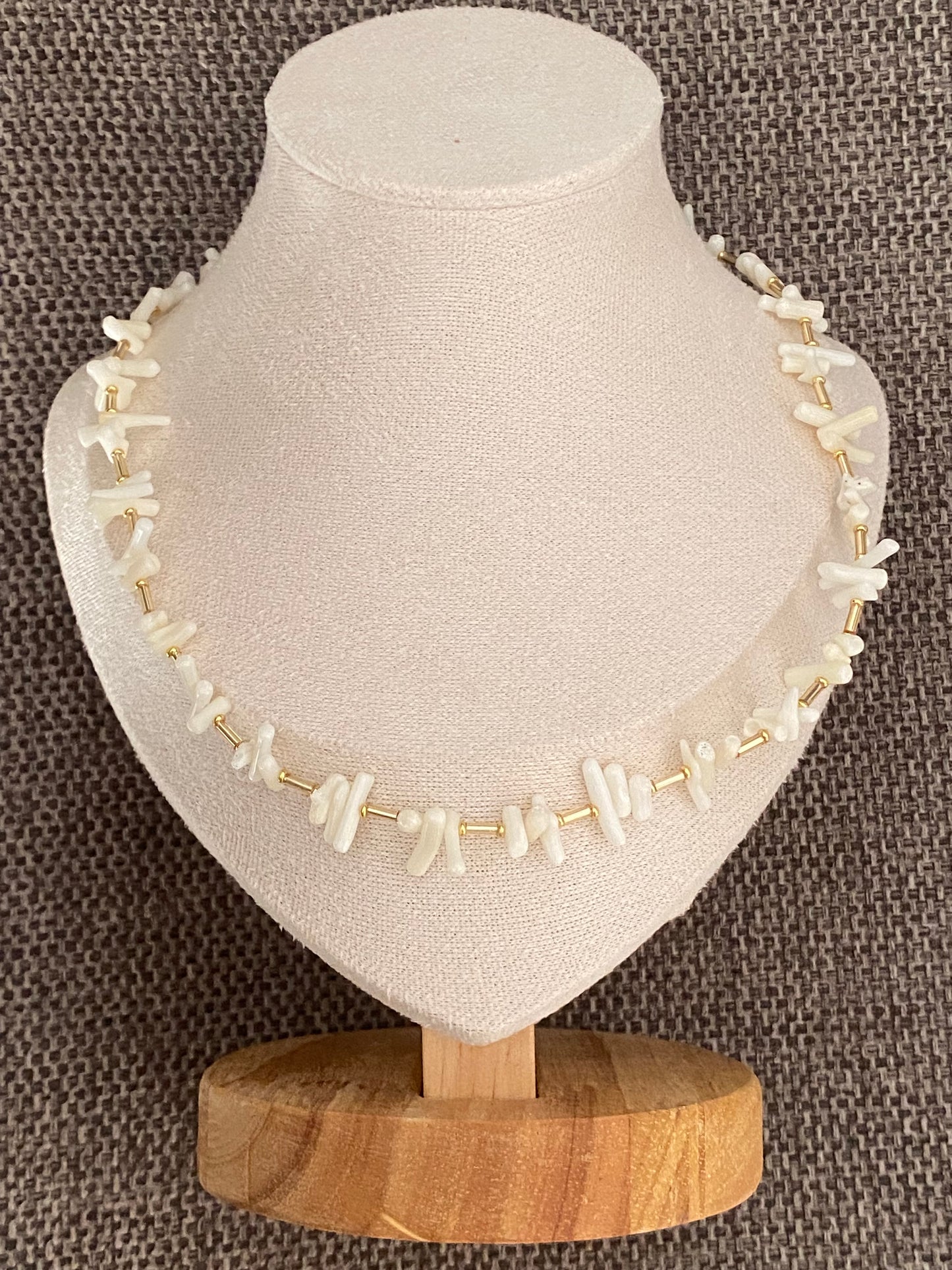 White coral necklace