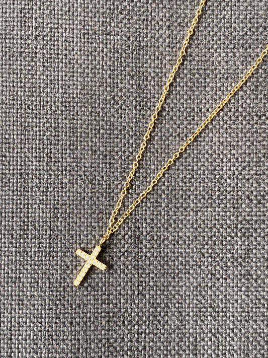 Cruz pequeña circonitas