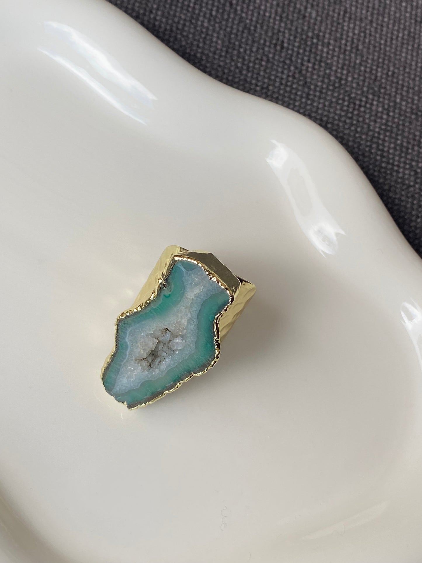 Anillo piedra natural