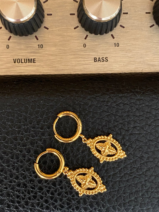 Pendientes colgante óvalo