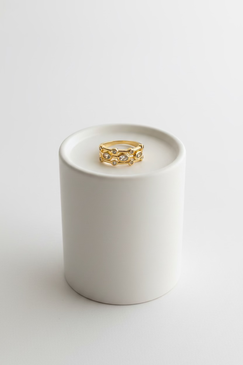 Anillo tres filas