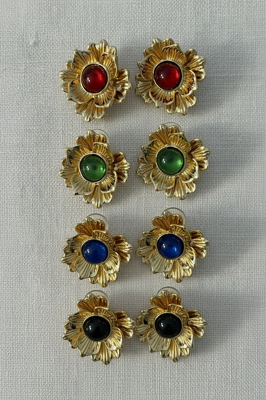 Pendientes flores