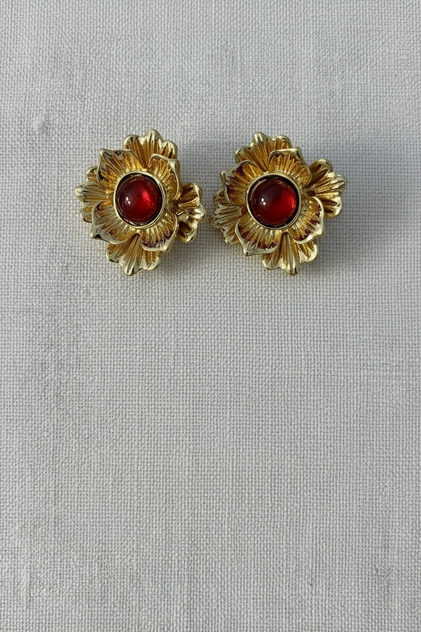Pendientes flores