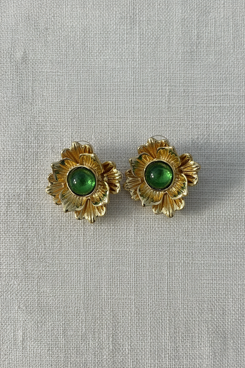 Pendientes flores