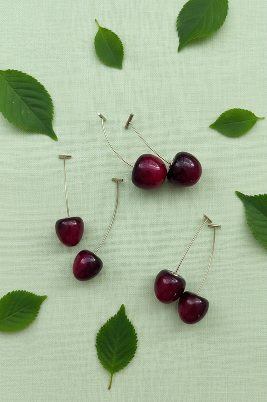 Pendientes cerezas