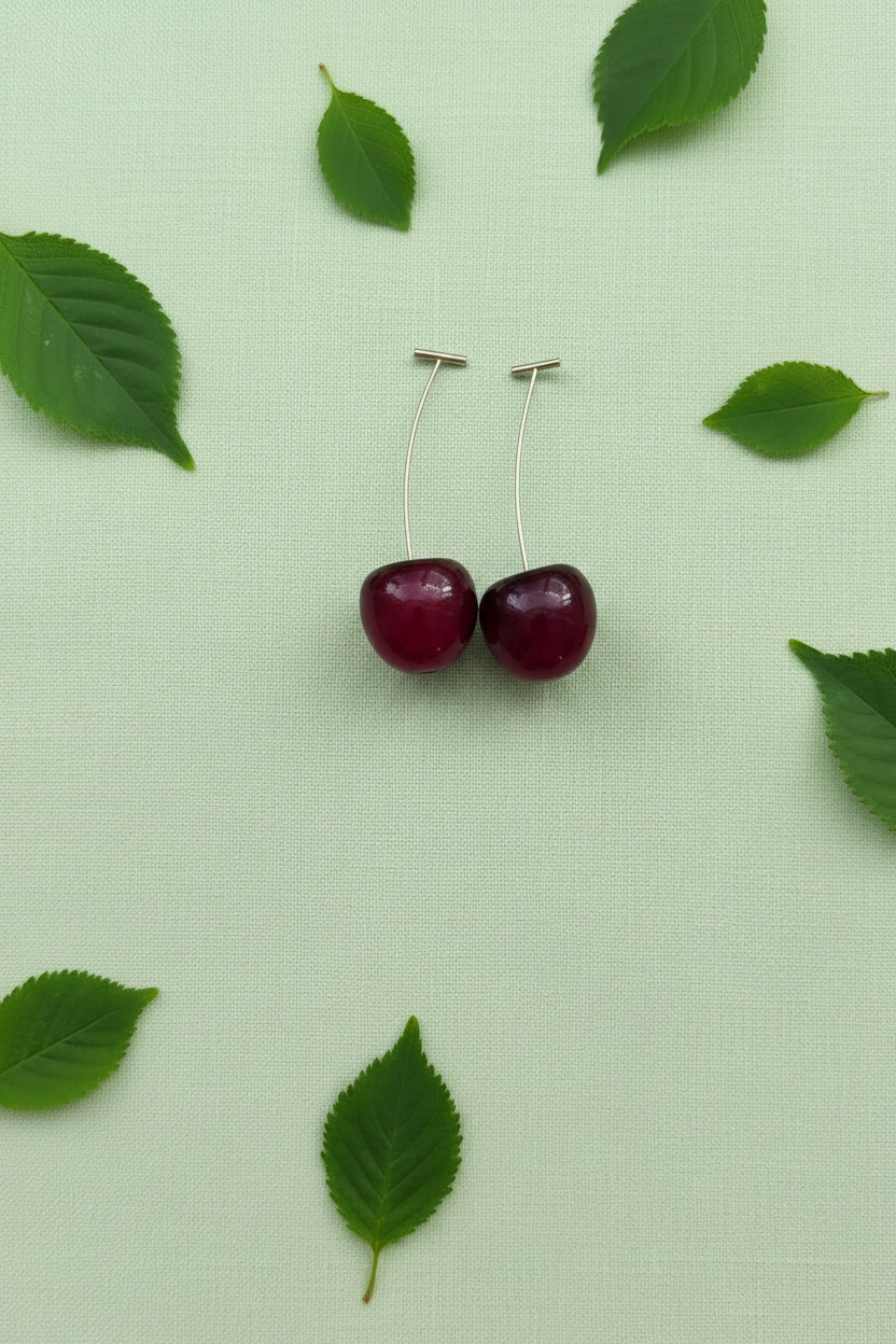 Pendientes cerezas